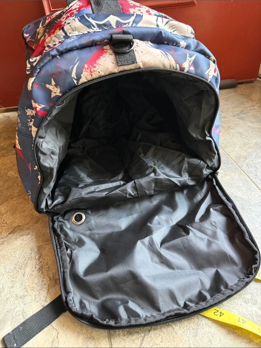 🇺🇸 Skull Patriotic Backpack/dufffel - Red, Blue, White